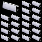 24 Pieces Table Skirting Clips Clear Tablecloth Clips for Indoor Outdoor Events Wedding Meeting Party Picnic Banquet