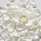 3.5 Oz Dried Rose Petals Wedding Biodegradable Petals, Natural Preservation Real Flower Petals, Suitable for Flower Petals for Flower Girl, Romantic Night, Table Decoration (White, 100g)