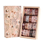 20 Rolls Coffee Theme Washi Tape Set, Writable Decorative Tapes for Scrapbooking, Bible Journaling, Bullet Journaling, 0.6"x79" per Roll