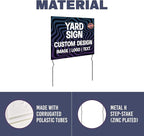 Custom Yard Signs with Metal Stakes (24”x18”) – by DreamController | Personalized Lawn Signs for Businesses, Events & Campaigns | HD Printed Outdoor Signage | Made in USA