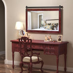 COGOOD Farmhouse Bathroom Mirror - 49 x 30 Large Rectangle Barn Door Mirror for Vanity, Bedroom, Living Room Wall Decor (Espresso)