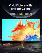 Daylight Projector 4K Ultra HD 2300 High ANSI Smart Home Theater with WiFi 6, Bluetooth, NFC, Streaming Apps, Bright Daytime Proyector, HDR10+, Auto Focus, HDMI 2.1 ARC USB for Movie Video Gaming CIVE