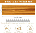 Velvet Table Runner 20 x 120 Inches 10ft Luxurious Thick Soft Velvet Christmas Thanksgiving Wedding Reception Table Runner for Party Reception Decorations(Gold, 1 Pack)