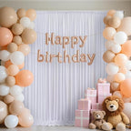 40x10ft Backdrop Curtains for Parties, 8 Panels 5x10ft Photography Backdrop Curtain with Rod Pocket,Backdrop Polyester Background Drapes,Wedding Backdrop Drapes for Birthday Baby Shower Home Decor