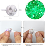 Aogist 100pcs Green Balloon Light, Long Standby Time Waterproof Mini Ball Light, Round LED Lamp for Paper Lantern Balloon Party,Wedding,Birthday,Festival,St. Patrick's Day and Christmas Decorative