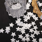Silver Star Foil Confetti Beautiful Metallic Table Confetti Glitter for Fill Balloons, Wedding,Birthday,Party,Festival Decoration(8000PCS)