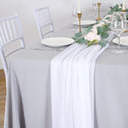 Wedding Arch Draping Fabric White Arch Drapes Sheer Backdrop Curtain for Ceremony Wedding Arches Decor 2 Panel 19Ft Length x 28" Width
