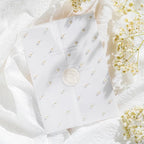 50 Pack Pre-Folded Vellum Jackets For 5x7 Invitations,AZAZA Translucent Invitation Sleeves,115GSM Vellum Jackets 5x7, Wedding Invitation Accessories, For Weddings Birthdays Baby Showers,Elegant Pearl