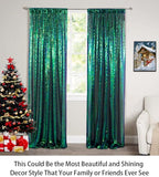 ShinyBeauty Sequin Curtains 2 Panels 2FTx8FT Iridescent Green Photo Booth Backdrop Prom Backgrounds Baby Shower Backdrop Wedding Ceremony Birthday Party Decorations