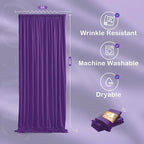 20ftx10ft Purple Backdrop Curtains for Party Background, Wrinkle Free Purple Photo Curtains Backdrop Drapes 4 Panels Back Drop Cloth for Wedding Birthday Photography Baby Shower Decor