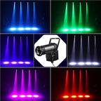 Pinspot Light 15W DMX, Czgor RGBW Disco Ball Lights with Remote Control / DMX512 / Sound Activated Pin Spotlight for Mirror Ball DJ Party Wedding Show