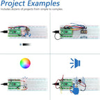 Freenove Basic Starter Kit for Raspberry Pi Pico 2 (Included), Dual Arm Cortex-M33 and Dual Hazard3 RISC-V Microcontroller, 386-Page Detailed Tutorial, 142 Items, 55 Projects, Python C Code