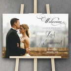 Generic Landscape Photo Wedding Sign, Editable Welcome To Our Wedding, 12x18, 18x27, 24x36 Inches, Plastic, 4mm