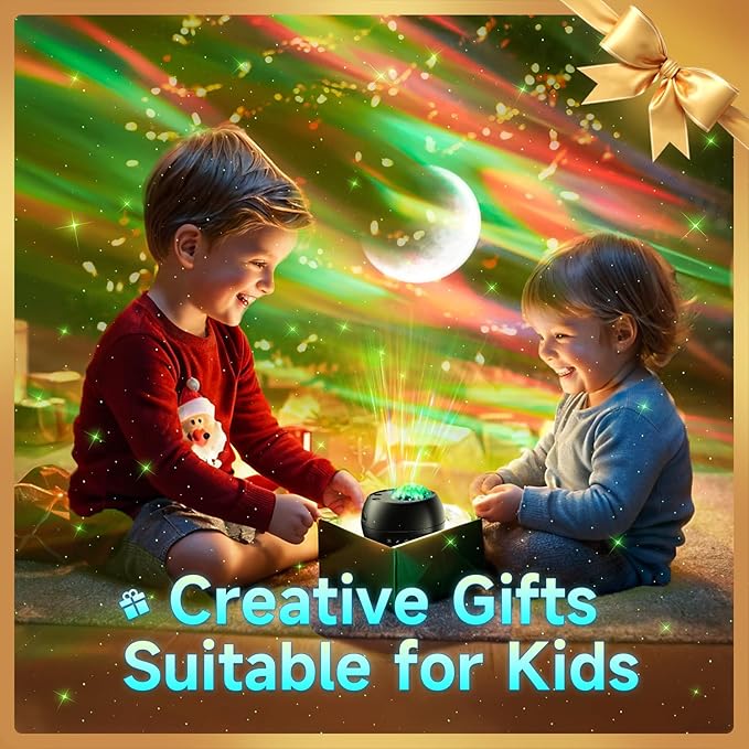 Galaxy Projector for Bedroom, 21Colors Northern Lights,15White Noise&Bluetooth Star Projector Galaxy Lights, Remote Ambient Lighting,Aurora Halloween Decor Christmas,Gifts for Kids,Adults