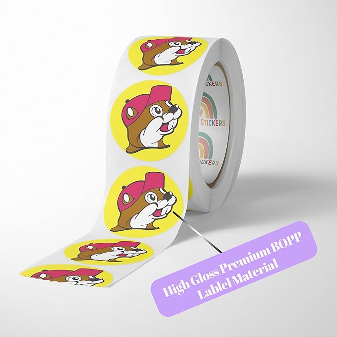150 Custom Circle/Square BOPP Roll Labels- Personalized Stickers for Business Logo, Party, Wedding Favor, Baby Shower-Any Design Text + Image, Matte/Gloss Finish (3 Inch Circle)