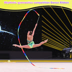 Yilloog Ribbon Dancing Wands Party Favors, 78.7 Inch Gymnastics Ribbon Streamers Rainbow Artistic Ribbon Dancer Twirling Wands, Rainbow Birthday Decorations, Girls Party Games