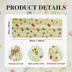 Artoid Mode Green Embroidery Daisy Gauze Table Runner 120 Inch 10FT, Seasonal Sheer Kitchen Dining Holiday Wedding Birthday Table Decor for Home Party
