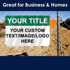 Custom Outdoor Metal Signs - 12 x 8 Aluminum Rust-Proof Entrance, Garden, Hazard, Intersection, Parking, Decorative Signs (Personalized)