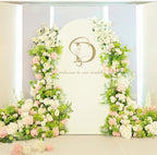 LEBENGURU Upgraded 6FT Wedding Arch Cover, Beige Spandex Fitted Arch Backdrop Cover, Round Top Chiara Stand Covers for Birthday Party Baby Shower Banquet Balloon Décor