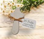 Mi Bautizo Baptism Christening Personalized Thank You Tags 20 pcs - More Colors Available (white shimmer)