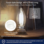 FLSNT 576 Pack B11 E12 LED Candelabra Bulbs, 40W Equivalent Dimmable Chandelier Light Bulbs, 5000K Daylight, 82 CRI, UL & CA65 Listed, Energy Saving Candle Bulbs for Wholesale and Commercial Projects