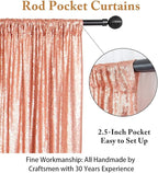 ShinyBeauty Blush Sequin Backdrop Curtains, 4 Panels, 2FTx8FT, Sparkle Photo Booth Backdrop