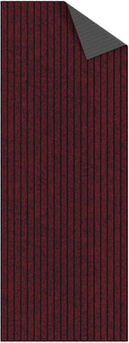 Ottomanson 2' x 10' Hallway Runner with Scraper Pile - Extra Durable Non-Slip Rug Mat for Indoor & Outdoor Use - Ideal for Kitchen, Entryway, Patio & Garage - High-Traffic Carpet, Red