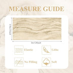 Asee'm 3pcs Cheesecloth Table Runner 120 Inches Long Beige Boho Gauze Cheese Cloth Runner 10FT Rustic Sheer Table Runners for Christmas Wedding Party Baby Shower Spring Easter Decoration