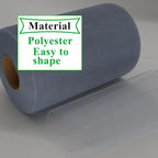Dusty Blue Tulle Fabric Rolls 6 Inch by 100 Yards (300 feet) Fabric Spool Tulle Ribbon for DIY Tutu Bow Baby Shower Birthday Party Wedding Decorations Christmas Craft Supplies