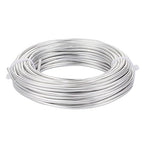Fashewelry 65.6 Feet 3.5mm Aluminum Wire Silver Bendable Metal Craft Wire for Beading Jewelry Craft Making