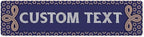 Custom Sign, Custom Street Sign, 11 Font Colors, 13 Font Styles, 4 Hole Options, 22 Sizes, 3x12 Inches, Rust Free DiBound, Fade Resistant, Made in USA by My Sign Center (Fauxsaic 1)