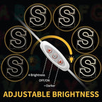 Light Up Letters S, Led Marquee Letter Lights Neon Sign, 13.9" Height Decorative Lighted Alphabet Number, Battery/USB Powered Led Letters Lights for Wedding, Birthday, Party, Christmas or Home Decor
