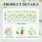 Artoid Mode 3PCS Sage Green Embroidery Daisy Gauze Table Runner 120 Inch 10FT, Seasonal Sheer Dining Holiday Wedding Birthday Table Decor for Home Party