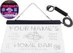 ADVPRO Personalized Your Name Custom Home Bar Beer Established Year Dual Color LED Neon Sign White & Red 12 x 8.5 Inches st6s32-p1-tm-wr
