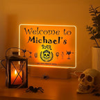 Personalized Bar Gifts for HOME BAR, Custom Name Date Acrylic Light Up Signs, Customized Acrylic Plaque with Night Light, Personalized Night Light for Man Cave Decor