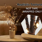 Fudios Lighted Branches with Timer 70 LED Fairy Lights 18in Battery Operated, Willow Branches with Lights for Vase Christmas Holiday Home Decor