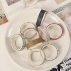 YUBBAEX 60 Rolls Value Washi Tape Pack Retro Arts Masking Tape Basic Patterns Decorative for DIY Crafts, Bullet Journal Supplies, Planners, Scrapbook, Card/Gift Wrapping (Basic Geometry)