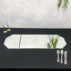 Plymor 36" x 12" Runner Set, 5mm Thick Beveled Glass Mirror, Pack of 2
