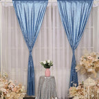 Poise3EHome Baby Blue Sequin Backdrop Curtains,4 Panels 2FTx8FT Glitter Background for Party Birthday Party Baby Shower Wedding Christmas Thanksgiving Holiday Festival Decor