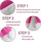 BARTHEW Red Graduation Party Decor, Girls Party Decorations, Party Supplies 8in Tissue Pom Poms, 30 Color DIY Set (Rose Red)