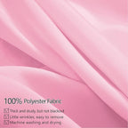 10ft x 10ft Thick Pink Backdrop Curtains for Parties, 2 Panels 5ft x 10ft Non See Through Pink Polyester Wedding Drapes Photo Backdrop for Birthday Party Graudation Photography Home Decor