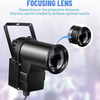 Pinspot Light 15W DMX 2 Pack, Czgor RGBW Disco Ball Lights with Remote Control, DMX512, Sound Activated Pin Spotlight for Party Wedding DJ Disco Shows