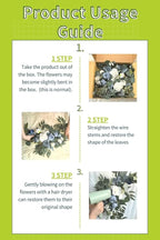 Wedding Sign Faux Flower Swag (Pack of 2) for Ceremony Party Reception Entrance Floral Decor Wall Easel Stand for Wedding Poster Welcome Sign(Blue)