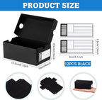 12 Sets Mini Shoe Gifts Boxes for Party Favors 6.1 x 3.9 x 2.5 Inches Sports Mini Sneaker Box with Editable Label for Candies Cookies Snacks(Black,6.1 x 3.9 x 2.5 Inches)