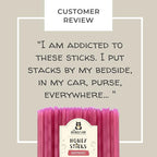 The Honey Jar Raspberry Flavored Honey Sticks - Pure Honey Straws For Tea, Coffee, or a Healthy Treat - One Teaspoon of Flavored Honey Per Stick - Made In The USA with Real Honey - (100 Count)