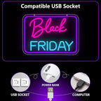LED Business Neon Sign, Led Neon Light Signs for Store Shop Malls Bright Advertisement Sign for Wall Decor Window Dimmable USB Powered(14.6" × 10.6")