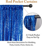 ShinyBeauty Sequin Backdrop Royal Blue 10x10FT Backdrop for Photography Blue Wedding Backdrop 10FT Baby Birthday Photo Booth Backdrop Glitter Backdrop for Party Fabric Backdrop