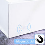 LIFELUM Christmas Gift Boxes with Lids for Presents 5 Pack White Gift Boxes 13.85 x 8.35 x 4.45 inch Large Gift Box Contains Card,Sticker,Ribbon, Shredded Paper Filler for Anniversary, Weeding Gifts