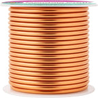 Mandala Crafts 13 Gauge Anodized Aluminum Craft Wire for Jewelry Making - 240 FT Colored Flexible Neutral Wire - Bendable for Bonsai Armature Crafting Sculpting