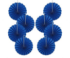 Blue Birthday Decorations,DIY Blue Paper Fans Hanging Decoration ,Party Decorations for Adults 12in, Royal Blue Birthday Decorations,Baby Shower Decorations 30 Color DIY Set (Navy Blue)